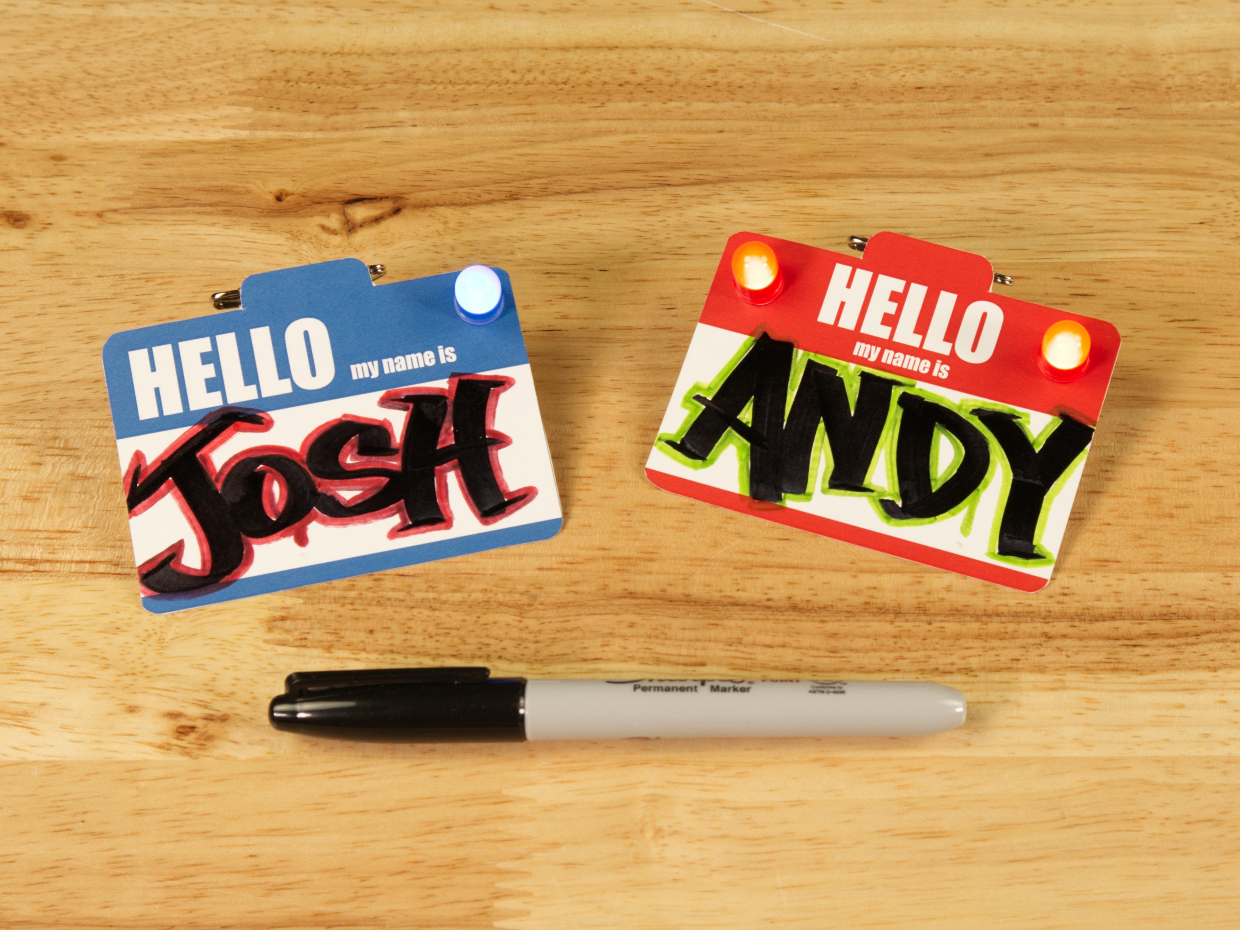 LED Paper Name Tag Classroom Set – Brown Dog Gadgets